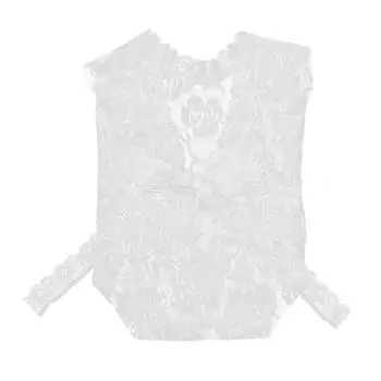 Милый ребенок новорожденный фото реквизит кружево младенец фотосессии одежда (белый) белый