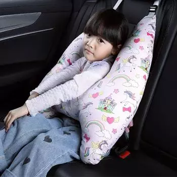 Милый рисунок животного, детская подушка для поддержки шеи и головы, U-образная детская подушка для путешествий, подушка для безопасности сиденья автомобиля, детская подушка для путешествий