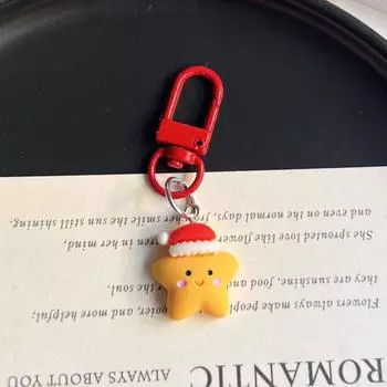 Милый рождественский брелок мультфильм Санта-Клаус Рождественская елка кулон брелок рюкзак украшения аксессуары подарки