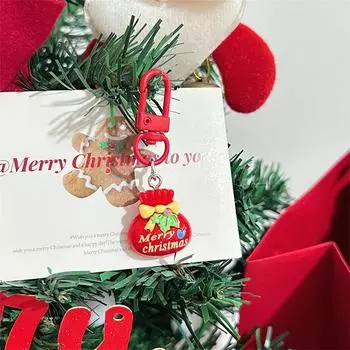 Милый рождественский брелок с рисунком Санта-Клауса, снеговика, брелок для ключей, украшение для рюкзака, аксессуары, рождественский подарок на год