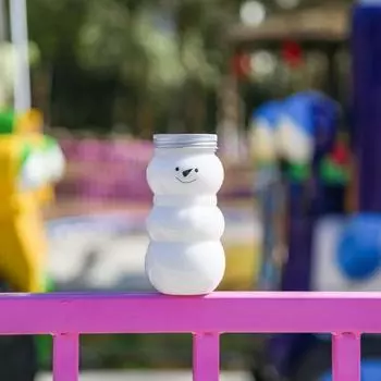 Милый Рождественский Снеговик Питьевая Чашка Кухонная Молочная Чашка Для Чая Воды Портативный Шейкер Бутылка Для Питья Домашняя Пара Рождественская Бутылка Подарок 500ML