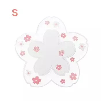 Милый розовый коврик для чашки с изображением цветка вишни, подставка для чашки, коврик для чая с противоскользящим покрытием, устойчивый к нагреванию