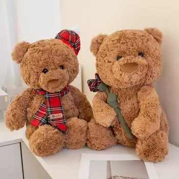 Милый розовый плюшевый мишка, плюшевая игрушка, кукла-медведь, подарок на день святого Валентина, кукла, подарок на день рождения для девочки, подушка 25cm