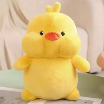Милый рюкзак-черепаха, плюшевая кукла-утка, рюкзак в виде фрукта, игрушка Маленькая желтая утка , детская кукла для сна, подарок на день рождения 23cm