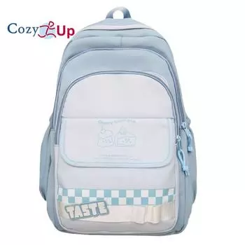 Милый рюкзак для девочек контрастного цвета, женский легкий повседневный рюкзак большой вместимости 33 x23x47cm розовый