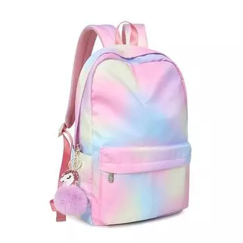 Милый рюкзак для девочек, рюкзак для средней школы, рюкзак для девочек, рюкзак для начальной школы, сумка для книг для девочек-подростков, сумка через плечо розовый