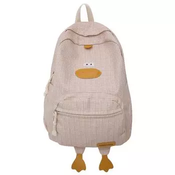 Милый рюкзак Duck Funny Ruckasck для девочек и мальчиков-подростков Daypack для путешествий и покупок чёрный