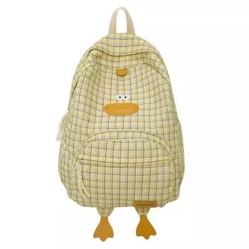 Милый рюкзак Duck Funny Ruckasck для девочек и мальчиков-подростков Daypack для путешествий и покупок чёрный
