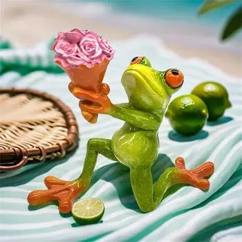 Милый садовый декор для дома, предложение, доставка цветов, поделки из смолы, украшение, подарок на День святого Валентина One Size