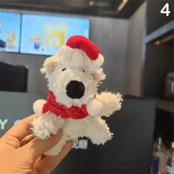 Милый щенок кукла брелки для сумки кулон милый маленький медведь плюшевый брелок забавная собака плюшевая игрушка кулон брелок