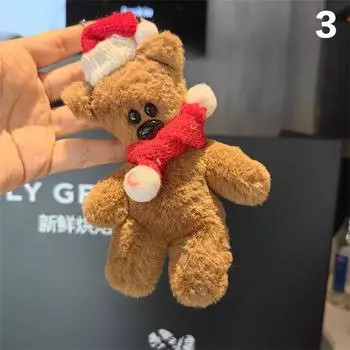 Милый щенок кукла брелки для сумки кулон милый маленький медведь плюшевый брелок забавная собака плюшевая игрушка кулон брелок