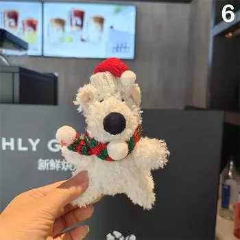 Милый щенок кукла брелки для сумки кулон милый маленький медведь плюшевый брелок забавная собака плюшевая игрушка кулон брелок as the picture