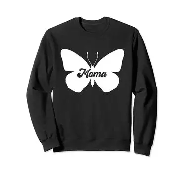 Милый семейный костюм Mama Butterfly, толстовка
