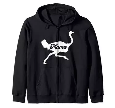 Милый семейный костюм Mama Ostrich Parka на молнии