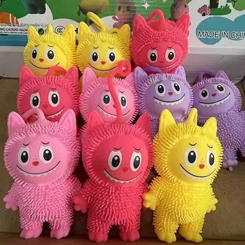 Милый шарик Labubu Maomao, светящиеся качели, игрушки для снятия стресса, маленькая кошечка, детская игрушка для снятия стресса, игрушки для снятия стресса