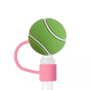 Милый шарик, силиконовая соломенная вилка, 8 мм, соломенный топпер, креативная насадка для соломинки, крышка, аксессуары для чашек Q-01