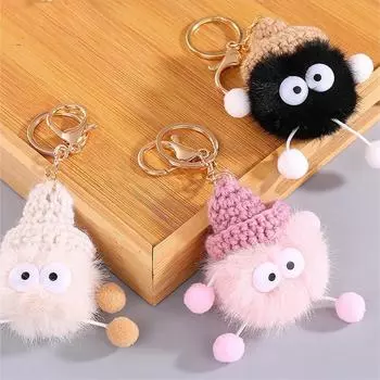 Милый шнурок из норки, брелок для ключей, автомобильный брелок, кулон, плюшевая школьная сумка, подарочный кулон в виде рюкзака Kawaii