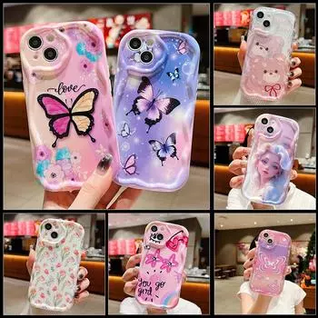 Милый силиконовый чехол для Infinix Note 30 Pro Smart 8 7 5 4 6 Tecno Spark 10 10C Camon 12 15 Air itel S23+ A60, чехол с милым мультяшным рисунком, бампер для телефона Infinix Hot 10 Play