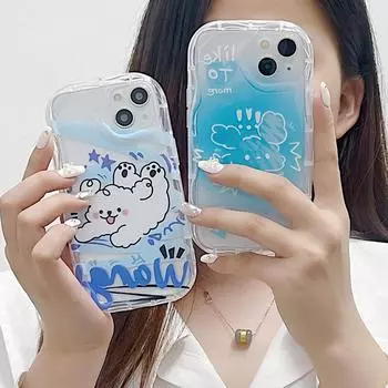 Милый силиконовый чехол для Infinix Note 30 Xiaomi Redmi Note 12 11 Samsung A54 A14 Oppo Reno 10 Pro 8T Funda, чехол с изображением бегущих собак, мягкий бампер из ТПУ Infinix Hot 10 Play