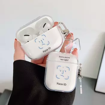 Милый силиконовый чехол для наушников с мультяшным кулоном и буквами для Apple Airpods 3 2 1 Pro, чехол для зарядки Bluetooth For Airpods Pro