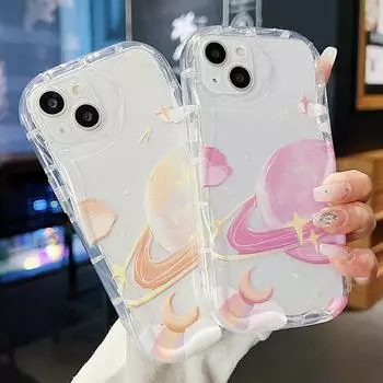 Милый силиконовый чехол для Xiaomi Redmi Note 13 12 11 Samsung A54 A24 A14 Oppo A78 A58 A38 Infinix Note 30 Pro Funda Planet Saturn, мягкий бампер из ТПУ Infinix Hot 10 Play