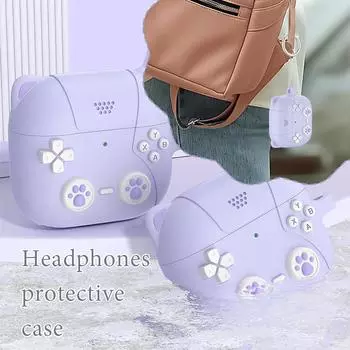 Милый силиконовый чехол с изображением кота для AirPods Pro 4-го поколения 4 Game Handheld Design Pro Classic для Ai G4N5 pink-For AirPods 4