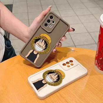 Милый силиконовый чехол с квадратной лестницей Луффи для iPhone Samsung Galaxy Xiaomi Redmi POCO HUAWEI Honor противоударный защитный резиновый чехол iPhone 13 Pro