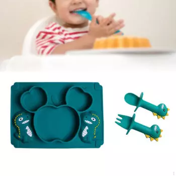 Милый силиконовый присоска стол тарелка коврик миска поднос подставка для еды кормление ребенка дети C