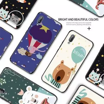 Милый слон, медведь, мяуканье, звезда, мультяшные животные, дизайн чехла для телефона Samsung A01