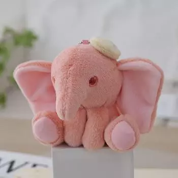 Милый слон, плюшевая игрушка, брелок, мягкая кукла, автомобильный брелок для женщин, пар, детей, сумок, подвески, кулон, подарок на день рождения