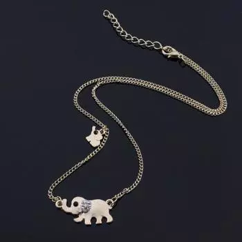 Женское ожерелье с подвеской золотой