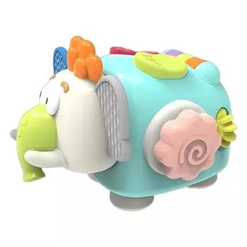 Милый слоненок куб для игр с игрушками для младенцев, детский куб для игрушек, автокресло, самолет, игрушка для путешествий для детей, подарки на день рождения для мальчика и девочки разноцветный