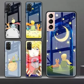 Милый стеклянный чехол «Маленький принц» для Samsung Galaxy S22 S20 FE S21 5G S10 S9 Plus Note 10 20 Lite, закаленный чехол для телефона Samsung Note 10 Lite