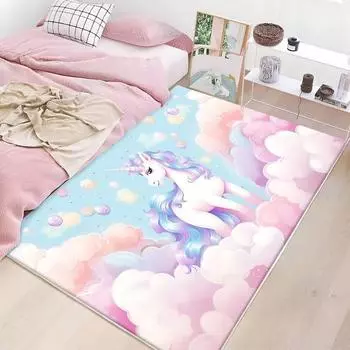 Милый стильный розовый ковер для гостиной, моющийся, нескользящий, декор комнаты, большой ковер для дома, фланелевый, пушистый коврик для спальни для детей 60x90cm door mat