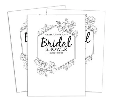 Милый сувенир, многоцветная пригласительная открытка на девичник, которую можно распечатать, заполнить или написать в пустом месте, приглашения на вечеринку, упаковка из 28 штук 5 x 7 Inches разноцветный