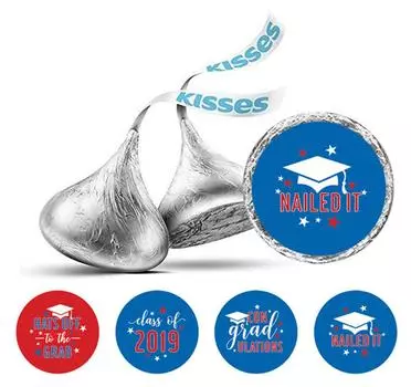 Милый сувенир своими руками 190 шт. наклейки на тему выпускного конфеты шоколадные этикетки 0.75 Inches Diameter зелёный