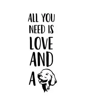 Милый сувенир Все, что вам нужно - это любовь и собака Мешковина с принтом в виде мордочки собаки Декор для любителей домашних животных Идея подарка - только мешковина с принтом Burlap Print Only(8 x 10 Inches) бежевый