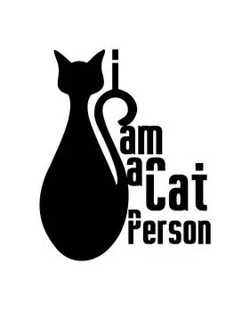 Милый сувенир Я человек-кошка Печать на мешковине Силуэт кошки Настенный декор Любители домашних животных Идея подарка - Печать только на мешковине Burlap Print Only(8 x 10 Inches) бежевый