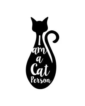 Милый сувенир Я человек-кошка Печать на мешковине Любители домашних животных Декор для стен Силуэт кошки Идея подарка - Печать только на мешковине Burlap Print Only(8 x 10 Inches) бежевый