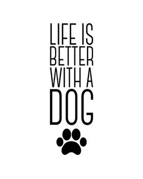 Милый сувенир Жизнь лучше с собачьим принтом из мешковины. Силуэт собачьей лапы. Декор для любителей домашних животных. Подарок только для любителей печати из мешковины. Burlap Print Only(8 x 10 Inches) бежевый