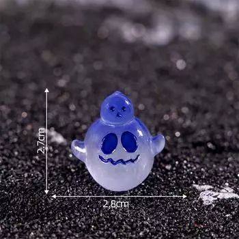 Милый светящийся Хэллоуин красочный призрачный орнамент мультфильм сделай сам домашняя фигурка микро ландшафтное украшение автомобиль интерьер домашний рабочий стол