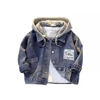 Милый свитер с бантом и длинными рукавами для маленьких девочек, стильный и повседневный костюм из двух частей 100 синий