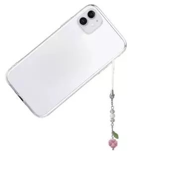 Милый телефонный ремешок-цепочка с четырьмя листьями, подвеска в виде травы, подвески для телефона, украшения, милые аксессуары для телефона 4