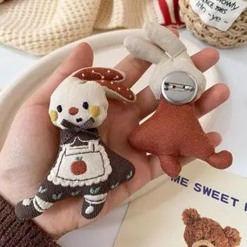 Милый тканевый зайчик, плюшевая игрушка, мультяшный кролик, мягкая кукла, брошь, брелок, рюкзак, подвеска, украшение для сумки, детские подарки