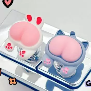 Милый туалетный пресс, кнопка смыва в виде животного, креативные кнопки для смыва воды в ванной Cat