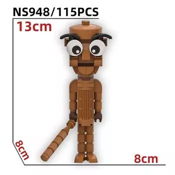 Милый Тунгтунгтунг Сахур Мультяшный Конструктор Игрушка День Рождения Фестиваль Детский Подарок Style B