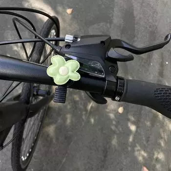 Милый велосипедный звонок, мини-велосипедный гудок, забавный детский велосипедный звонок, сигнализация на руле, в форме цветка, велосипедный звонок, аксессуары для велоспорта красный