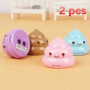 Милый забавный эмодзи какашка точилка для карандашей любимая точилка для карандашей школьников канцелярские принадлежности 1pc