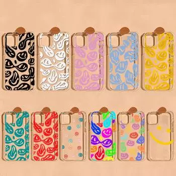 Милый забавный триповый смайлик чехол для телефона Iphone 11 12 Pro Xs Max 8 7 6 6s Plus X 5S Se 2020 Xr чехол For iphone 7 or 8