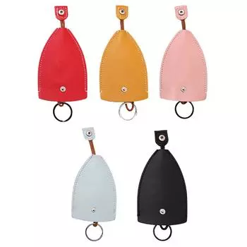 Милый защитный выдвижной чехол для ключей из искусственной кожи, вместительный держатель для ключей, персонализированный креативный чехол для автомобильного ключа чёрный